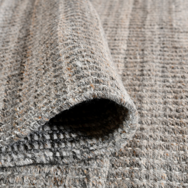 Atlantic Striped Brown Hand-Woven Outdoor Polyester Rug