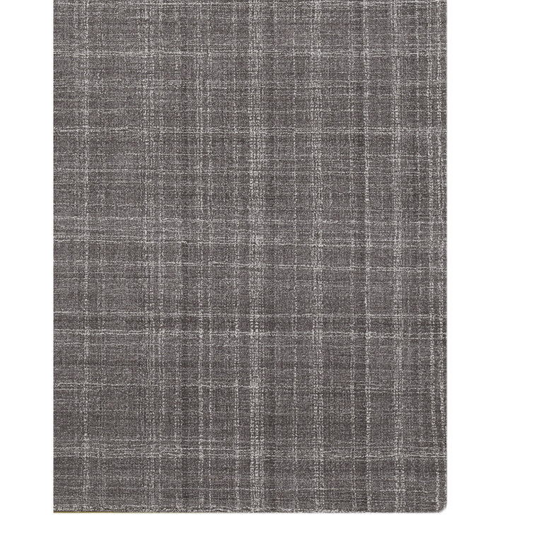 Graphite Hand-Tufted Wool Rectangular Area Rug
