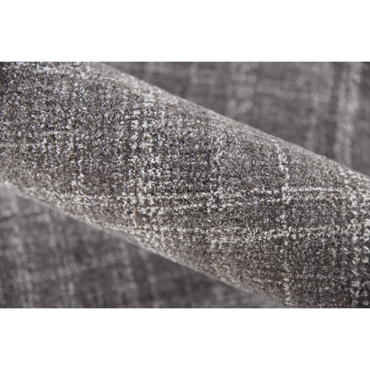 Graphite Hand-Tufted Wool Rectangular Area Rug