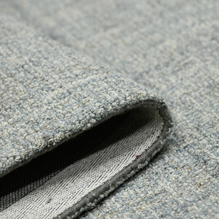 Hand-Tufted Elegance Wool Area Rug in Light Blue, 7'6" x 9'6"