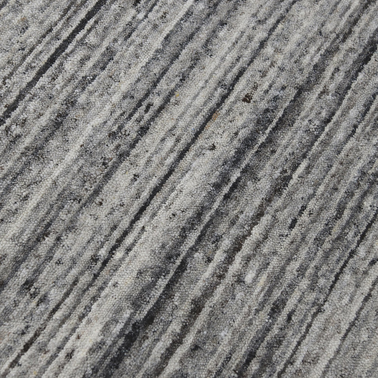 Silver Hand-Knotted Wool Rectangular Area Rug 12' x 15'