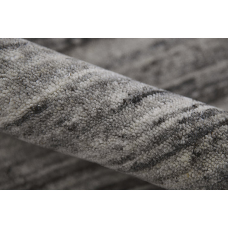 Heaven Handmade Flatweave Wool Gray Area Rug