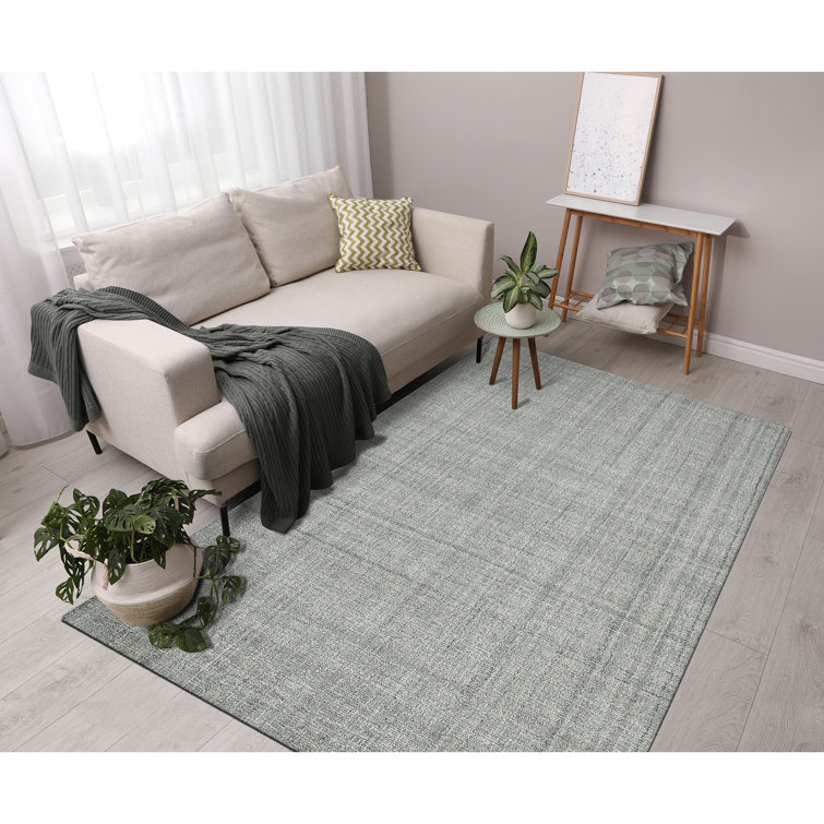 Hand-Tufted Elegance Wool Area Rug in Light Blue, 7'6" x 9'6"