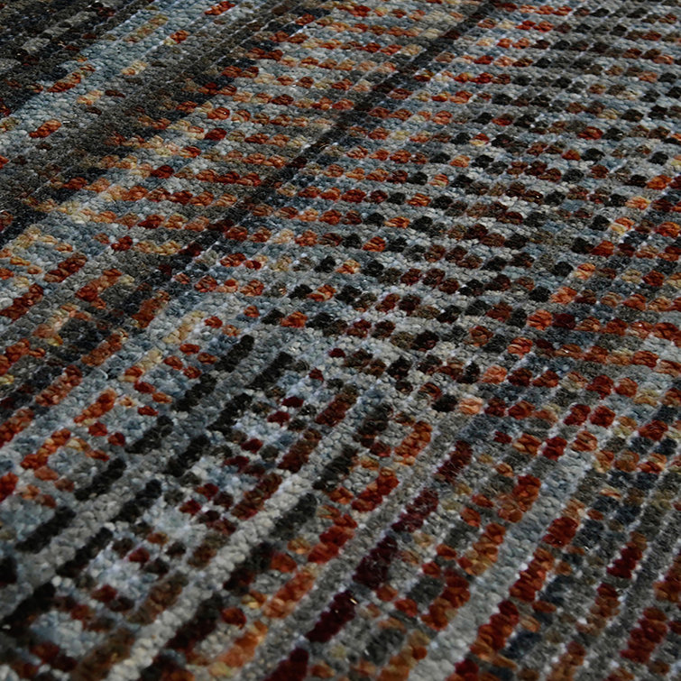 Legacy Eustace Dark Red Hand-Knotted Wool Area Rug 8'x10'