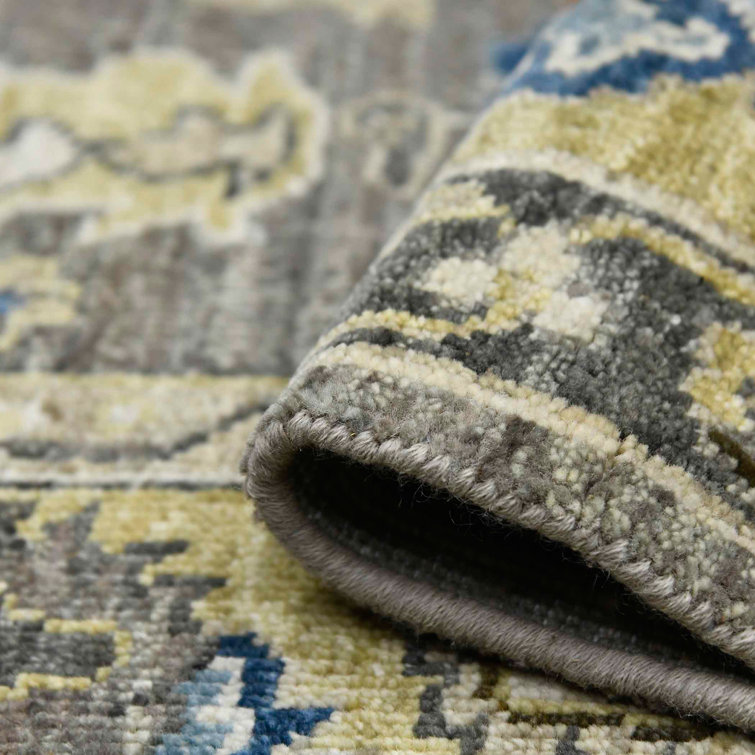 Hand-Knotted Classic Blue Wool Area Rug 2' x 3'