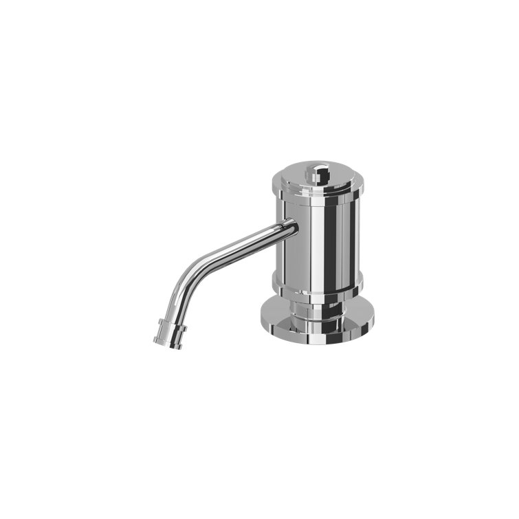 Polished Nickel Transitional Deck Mount Soap Dispenser