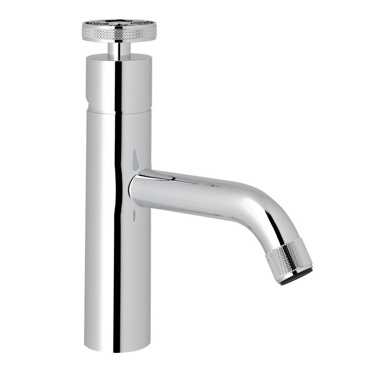 Campo Elegance Polished Chrome Single Hole Faucet with Wheel Handle