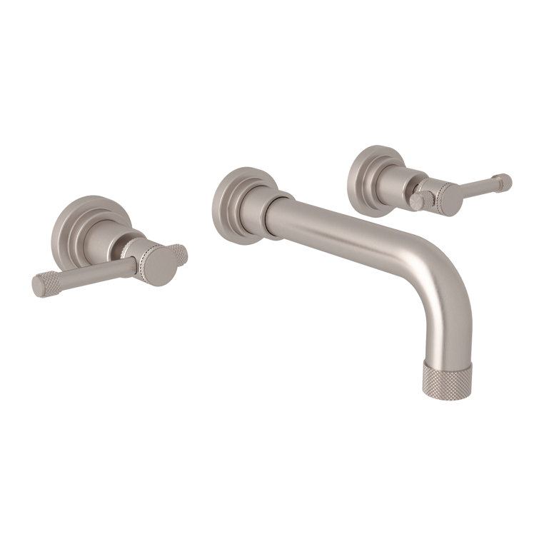Classic Polished Nickel 3-Hole Wall Mounted Faucet