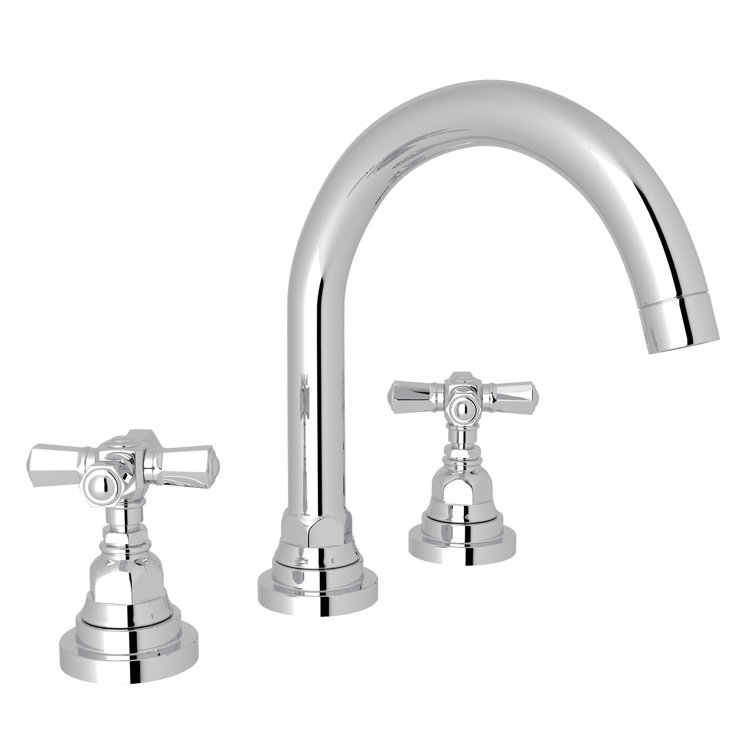 Polished Nickel Brass Widespread Bathroom Faucet