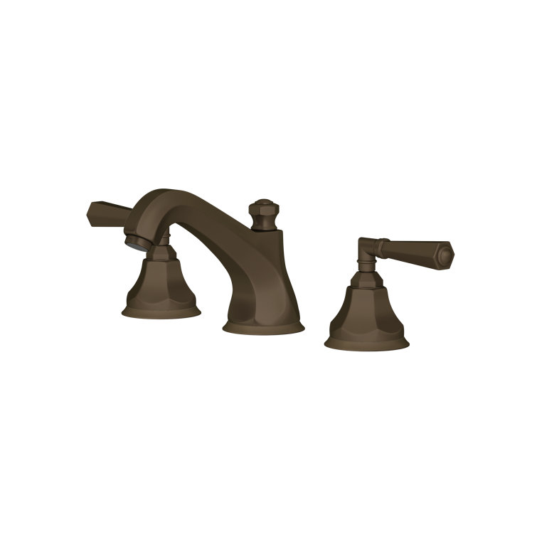 Elegant Polished Nickel Widespread Faucet with Crystal Handles