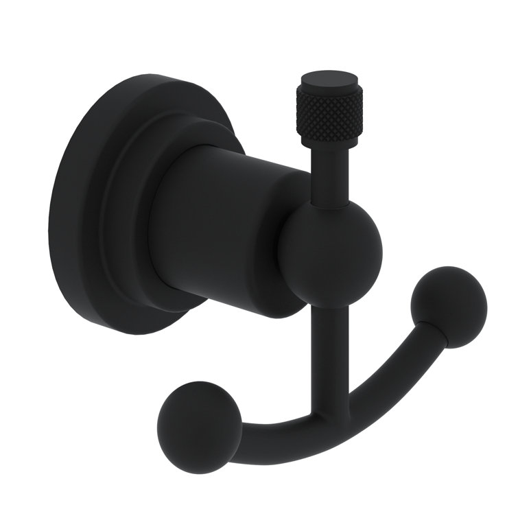 Polished Nickel Traditional Double Wall Mount Robe Hook