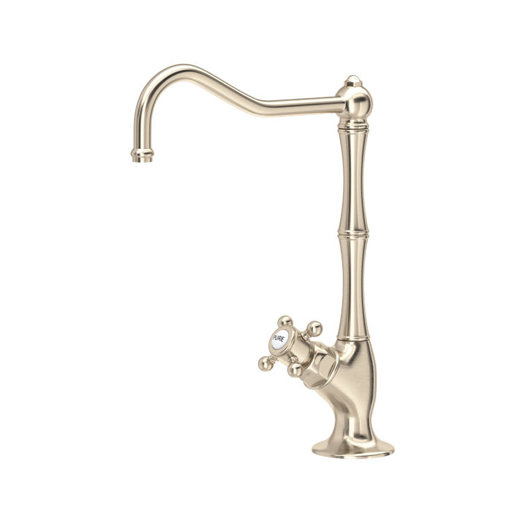 Classic Elegance 9" Polished Nickel Deck Mounted Kitchen Faucet
