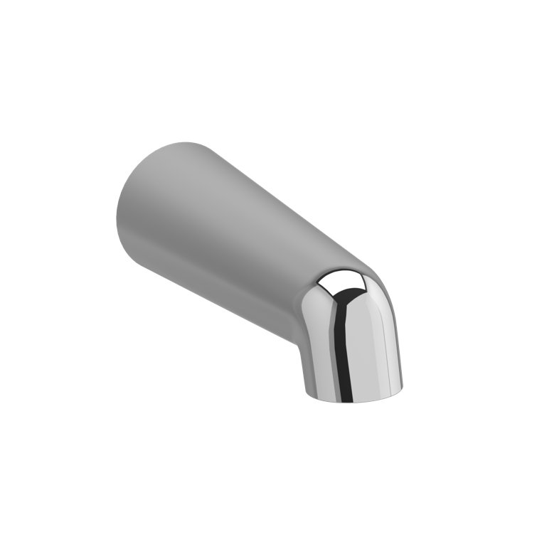 Polished Nickel Wall Mounted Tub Spout with Chrome Finish