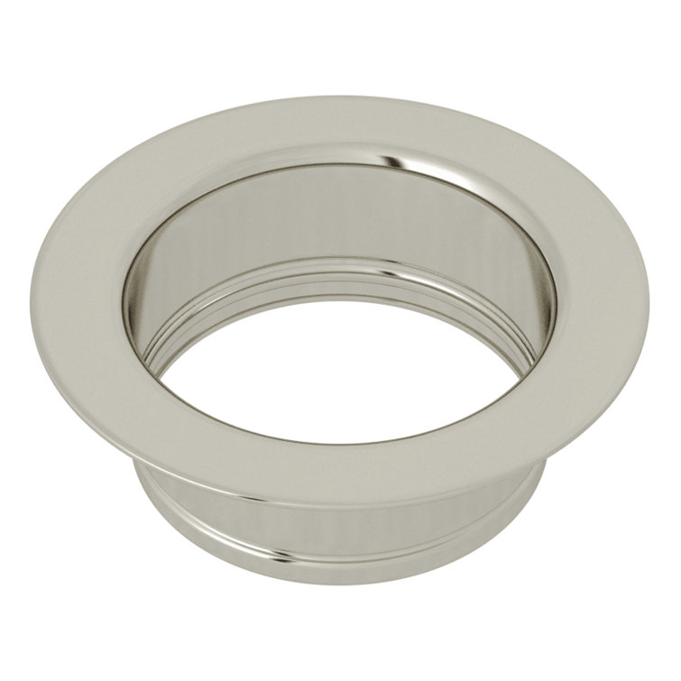 Polished Nickel Modern Disposal Flange and Strainer