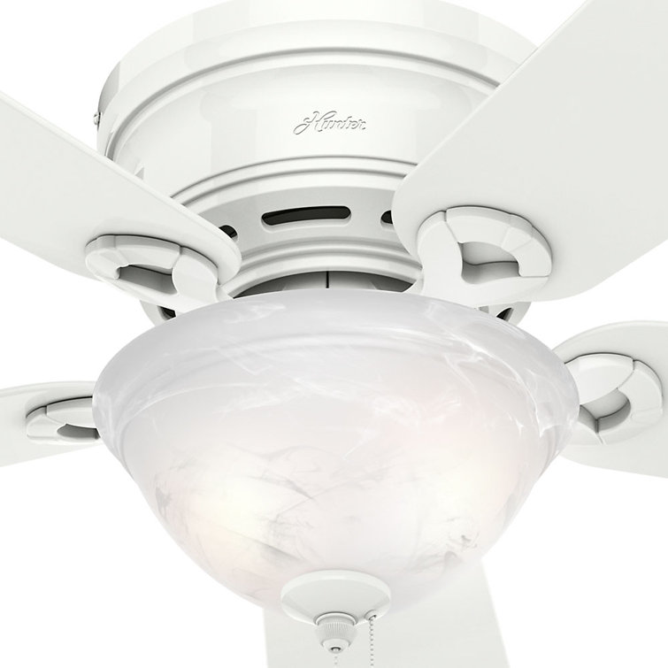 Conroy 42'' Snow White Low Profile Ceiling Fan with LED Light Kit