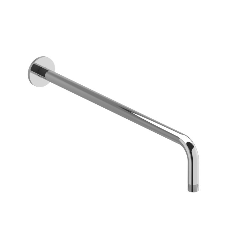 20" Chrome Wall Mount Shower Arm with Brass Construction