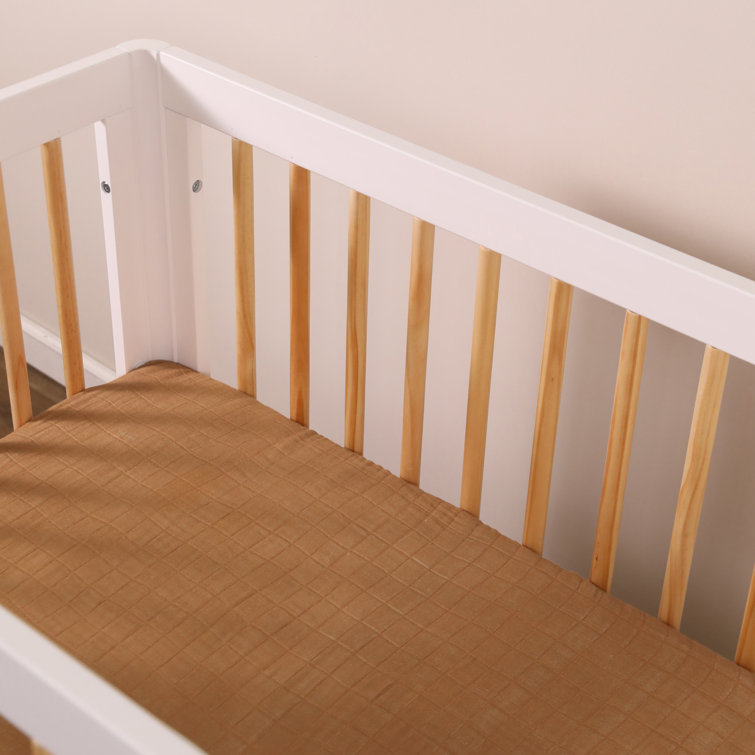 Burnt Sienna Organic Cotton Mini Crib Sheet