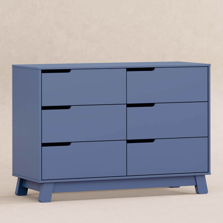 Hudson Cove Blue 48" GREENGUARD Certified Double Dresser with Drawers