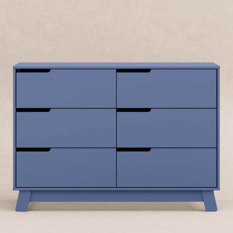 Hudson Cove Blue 48" GREENGUARD Certified Double Dresser with Drawers