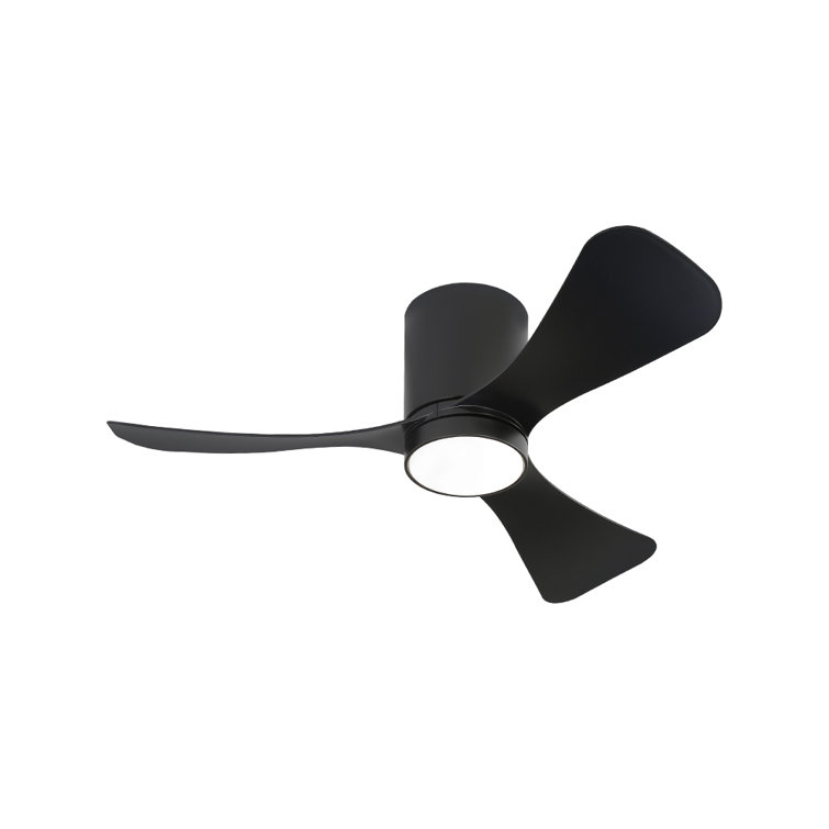 42'' Black Ceiling Fan with Light and Remote