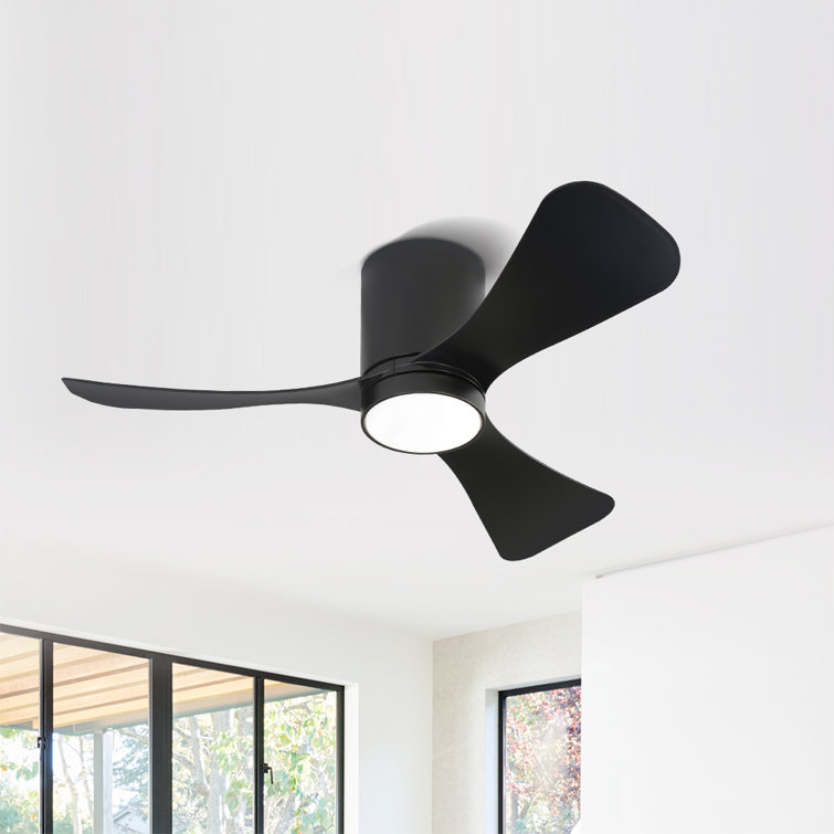 42'' Black Ceiling Fan with Light and Remote