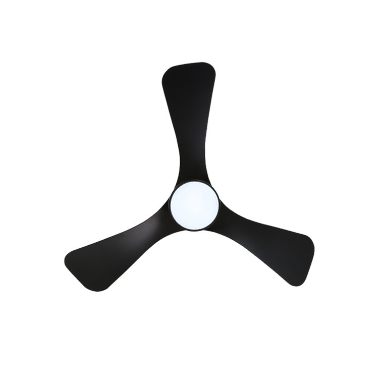 42'' Black Ceiling Fan with Light and Remote