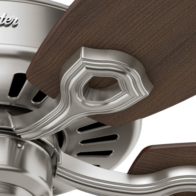 52" Brushed Nickel Ceiling Fan with Reversible Blades