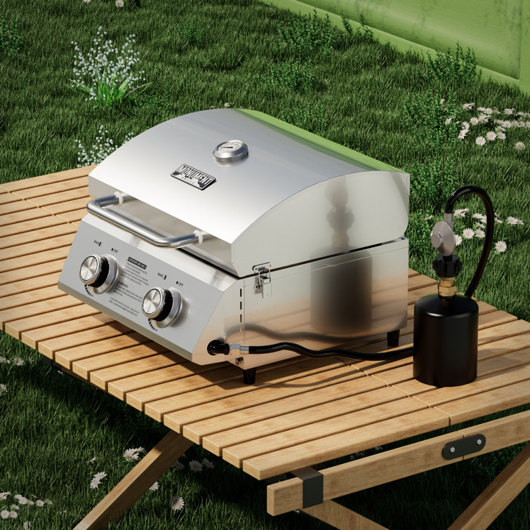 Monument Grills 22" Stainless Steel Tabletop Propane Gas Grill
