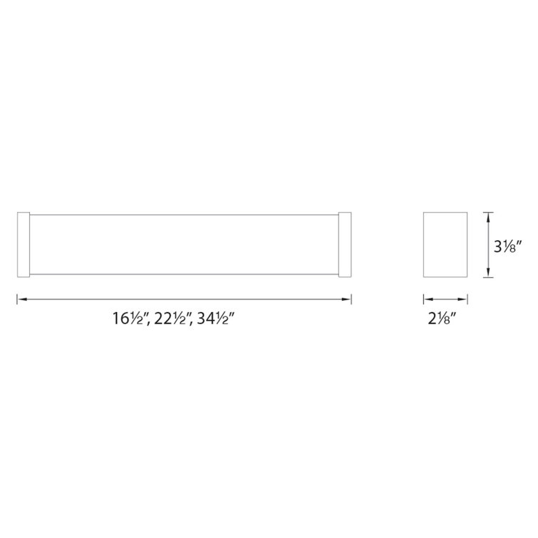 Svelte Brushed Nickel 22-inch LED Vanity Light with Clear Glass
