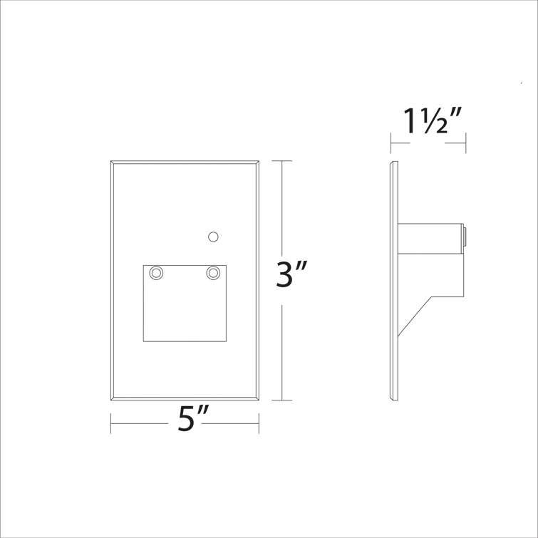 White Dimmable Steel LED Step and Wall Light