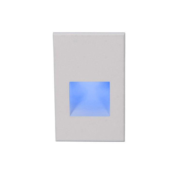White Dimmable Steel LED Step and Wall Light
