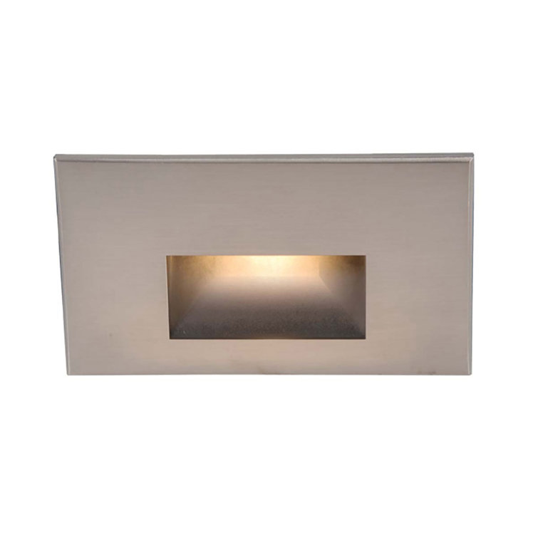 Sleek Brushed Nickel 3" LED Step Light - Energy Efficient