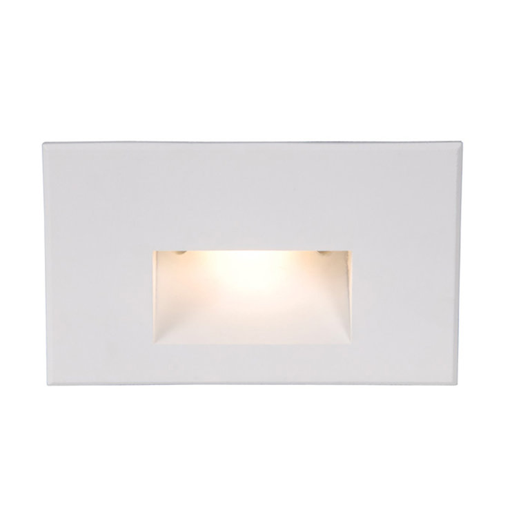 White Steel Dimmable LED Step and Wall Light