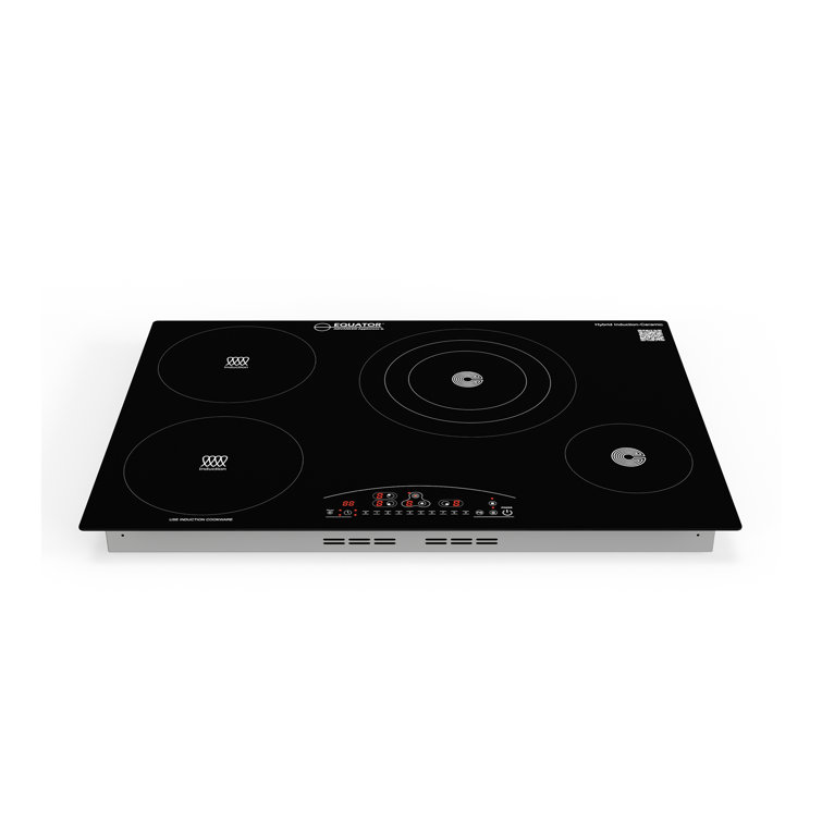 Equator 30" Black Ceramic-Induction 4 Burner Cooktop with Touch Control