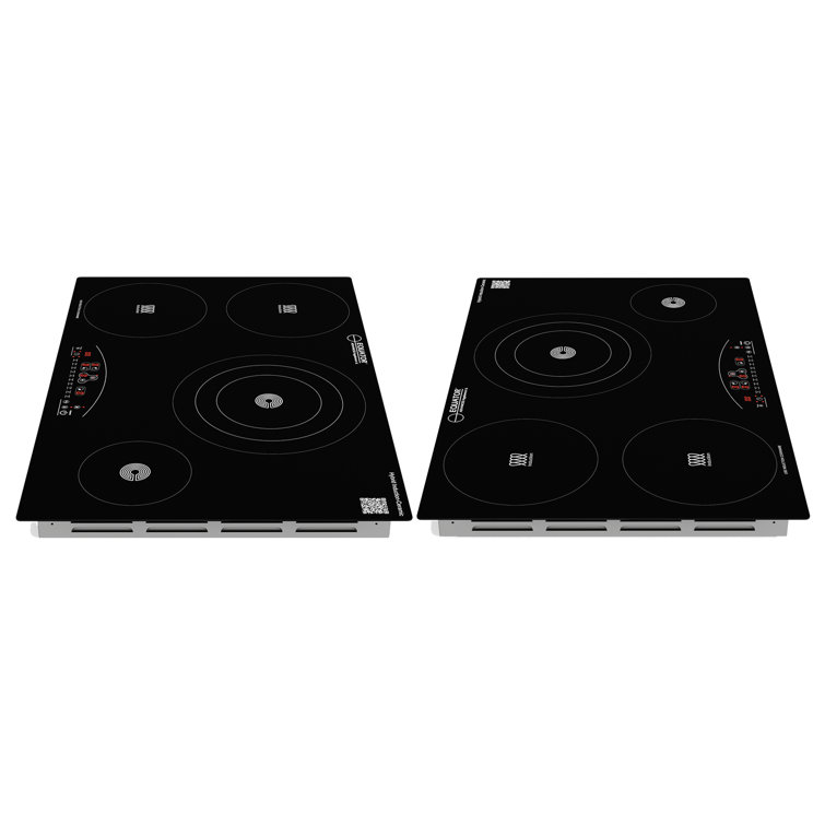 Equator 30" Black Ceramic-Induction 4 Burner Cooktop with Touch Control