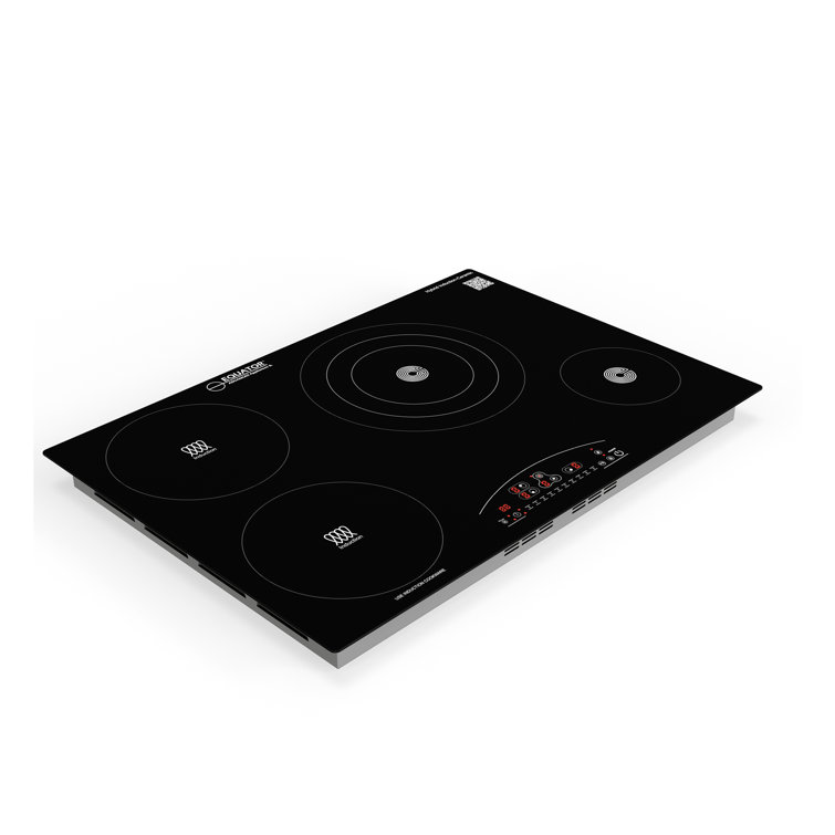 Equator 30" Black Ceramic-Induction 4 Burner Cooktop with Touch Control
