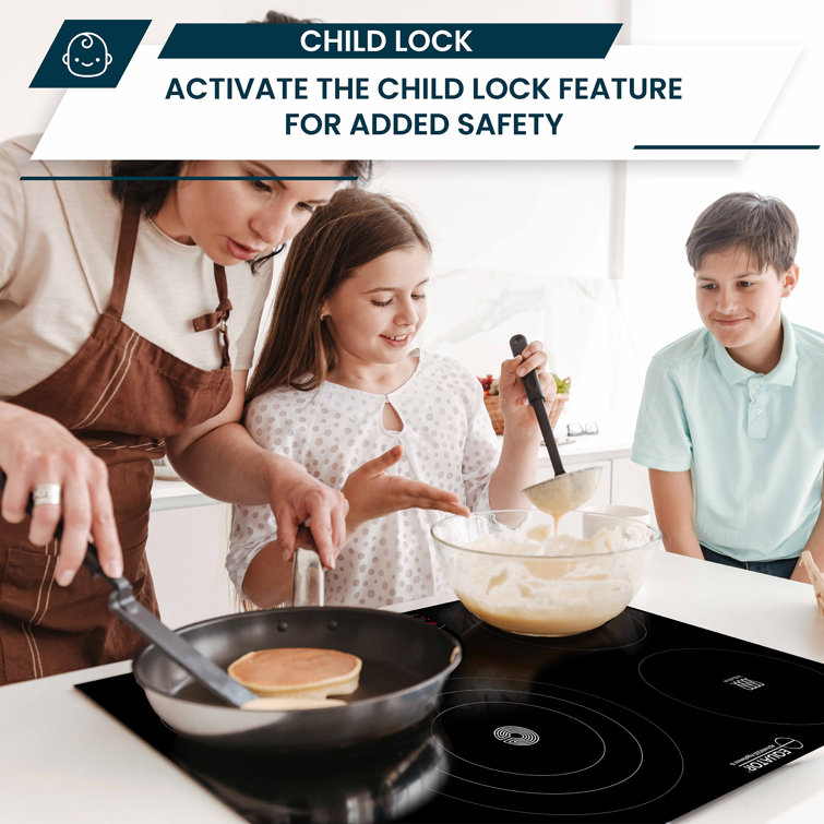 Equator 30" Black Ceramic-Induction 4 Burner Cooktop with Touch Control