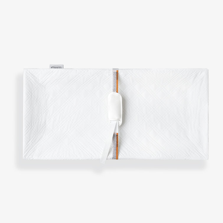 White PVC-Free PEVA 4-Sided Contoured Baby Changing Pad