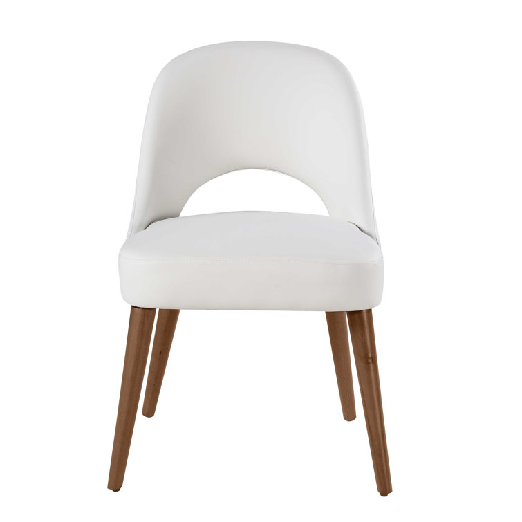 Modern White Marble Top Dining Table with Wooden Base and Chairs