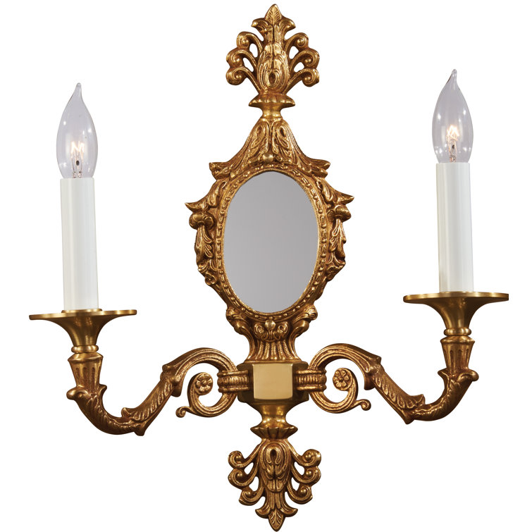 French Gold 2-Light Decorative Wall Sconce