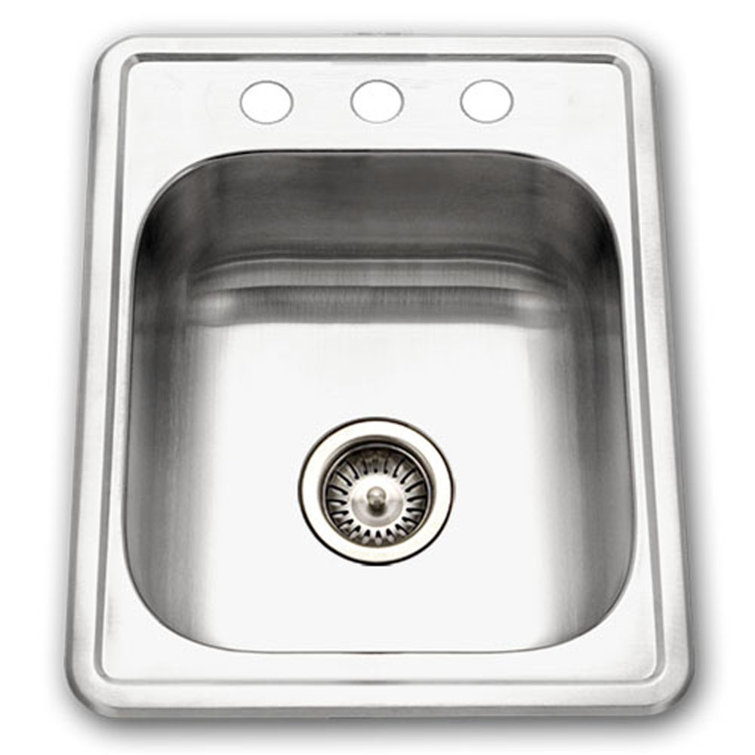 Houzer 23'' Stainless Steel Topmount Single Bowl Bar Sink