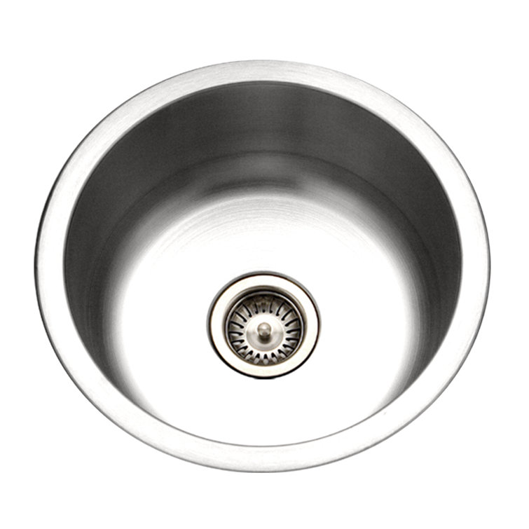 Club 19'' Round Stainless Steel Undermount Kitchen Sink