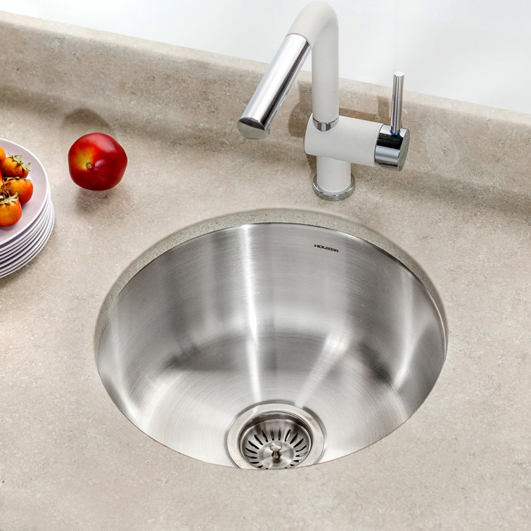 Club 19'' Round Stainless Steel Undermount Kitchen Sink