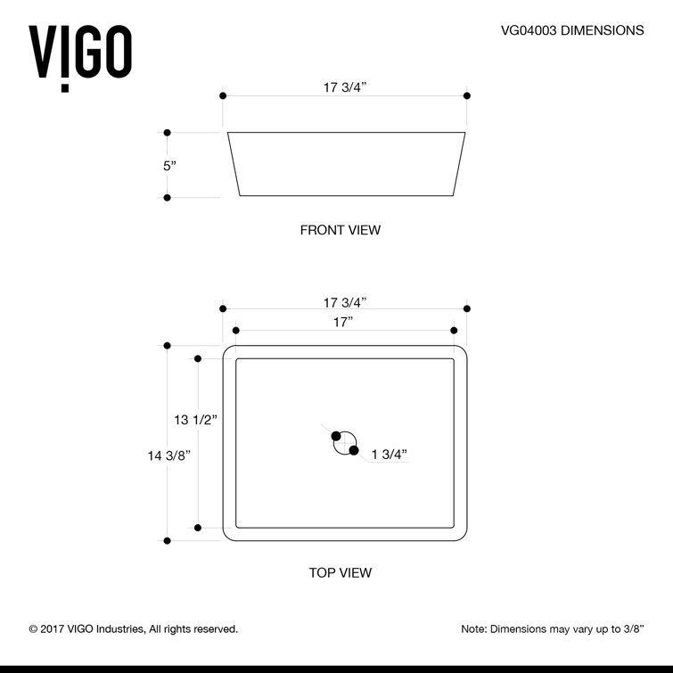 Modern White Rectangular Above-Counter Stone Vessel Sink
