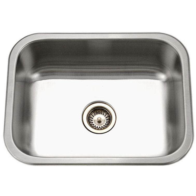 Elite 23.25'' Stainless Steel Undermount Single Bowl Kitchen Sink