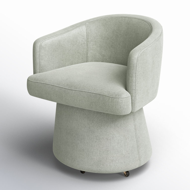 Kristen Light Green Recycled Fabric Rolling Desk Chair