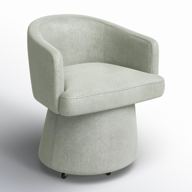 Kristen Light Green Recycled Fabric Rolling Desk Chair