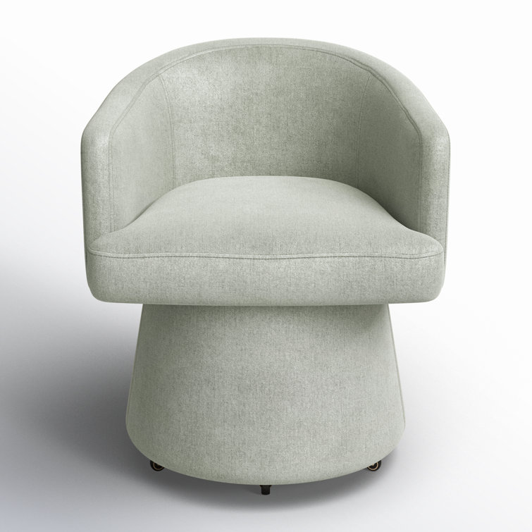 Kristen Light Green Recycled Fabric Rolling Desk Chair