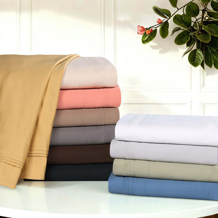 Dusted Rose Egyptian Cotton 1500-Thread Count Pillowcase Set