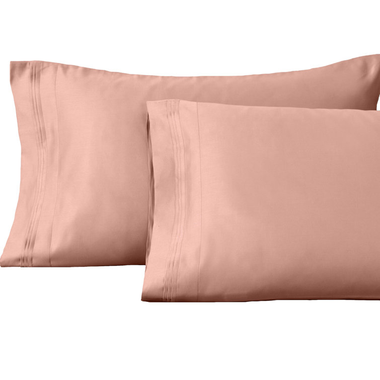 Dusted Rose Egyptian Cotton 1500-Thread Count Pillowcase Set